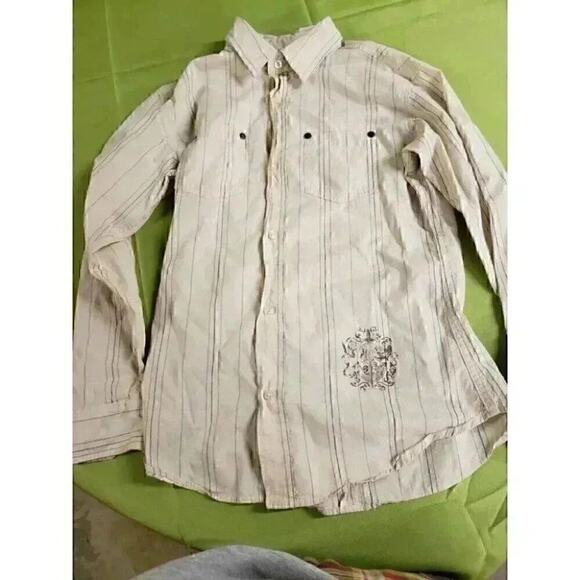 Epic Threads Mens  Long Sleeve Button Down RARE LOGO Size M A41 - Picture 1 of 5